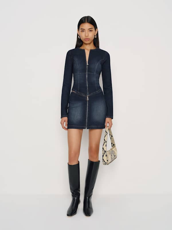 Sunna Super Stretch Denim Mini Skirt - Lamond