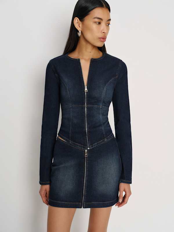 Sunna Super Stretch Denim Mini Skirt - Lamond