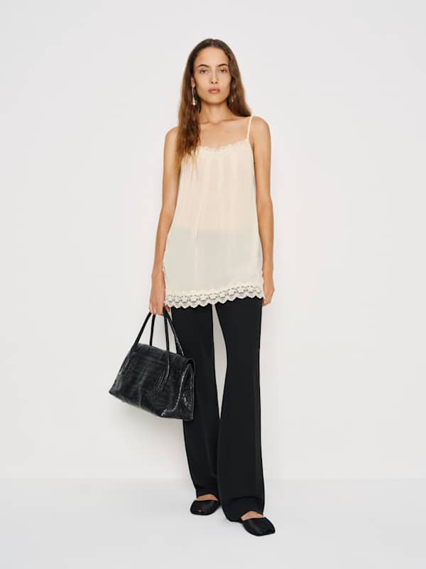 Bijou Sheer Top - Cream