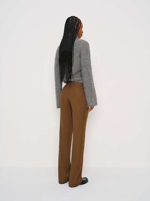 Claire Ultra Low Rise Pant - Chestnut