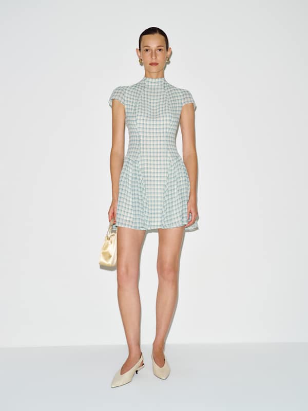 Maven Mini Dress - Zephyr Check