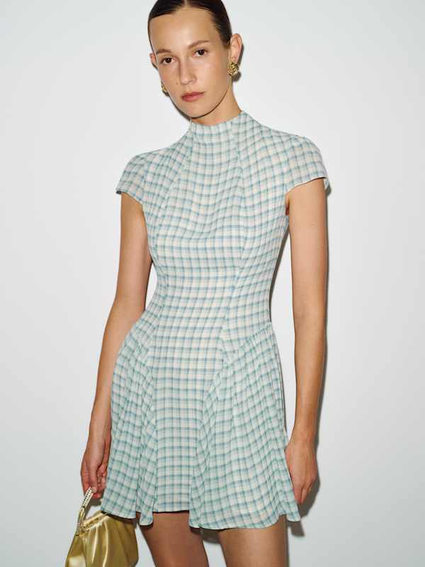 Maven Mini Dress - Zephyr Check