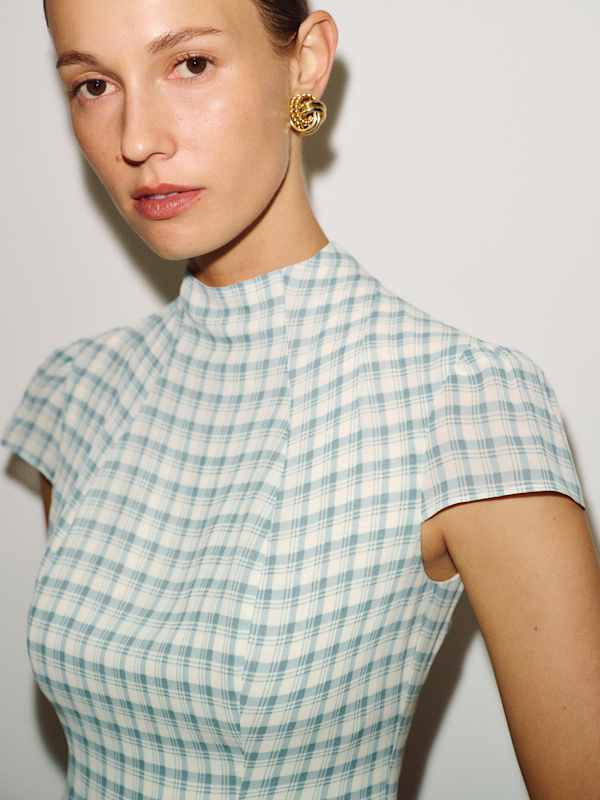 Maven Mini Dress - Zephyr Check