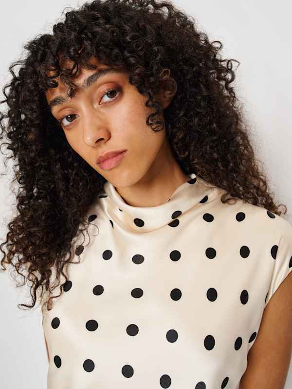 Robe en soie Rory - Sundae &agrave; pois