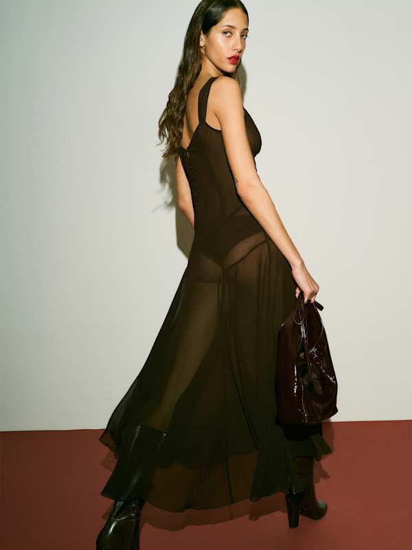 Narcissa Dress - Dark Brown