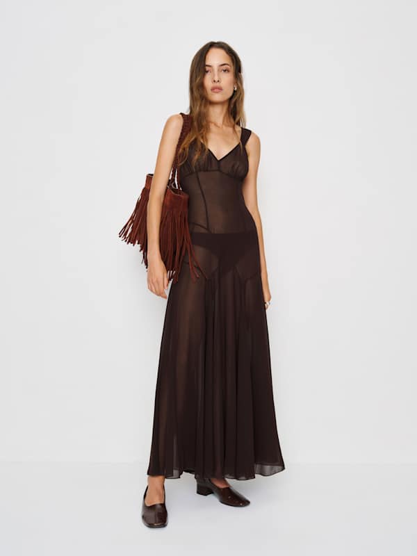 Narcissa Dress - Dark Brown
