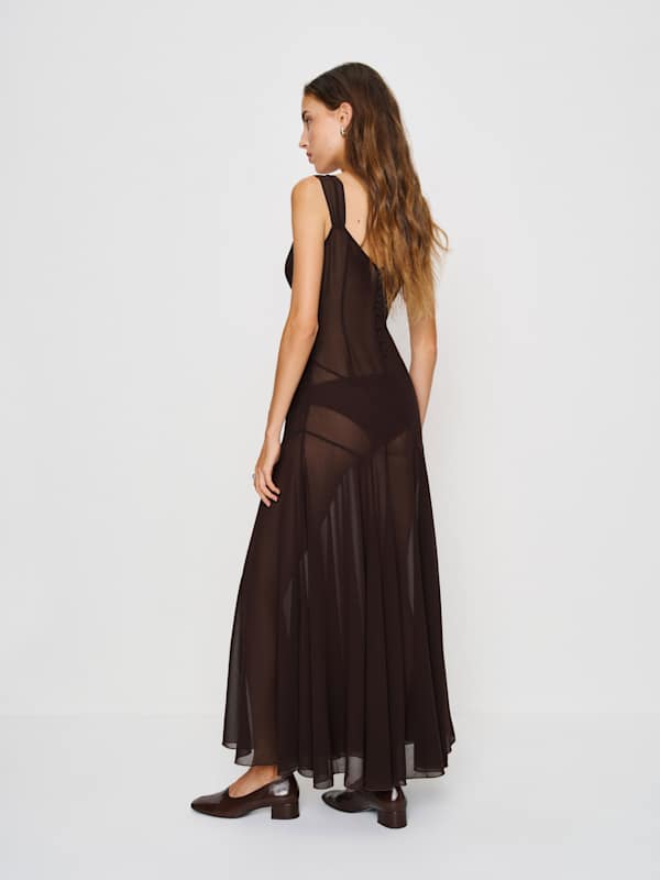 Narcissa Dress - Dark Brown