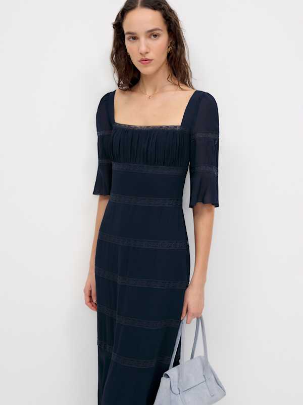 Laverna Dress - Navy
