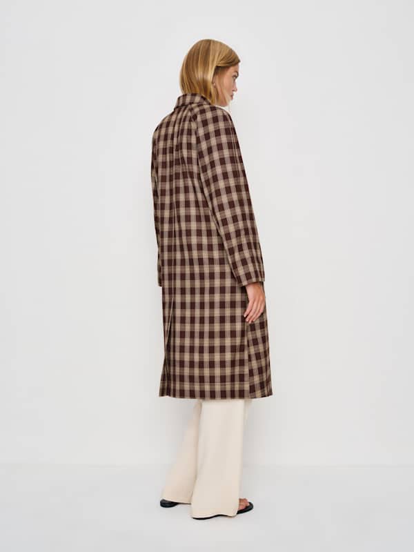 Beck Trench - Brown Check