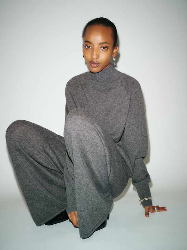 Meritt Cashmere Turtleneck - Thunder