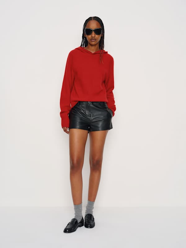 Reed Cashmere Hoodie - Cherry