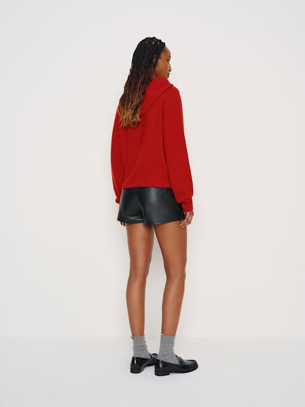 Reed Cashmere Hoodie - Cherry