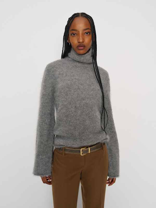 Grove Alpaca Turtleneck - Thunder
