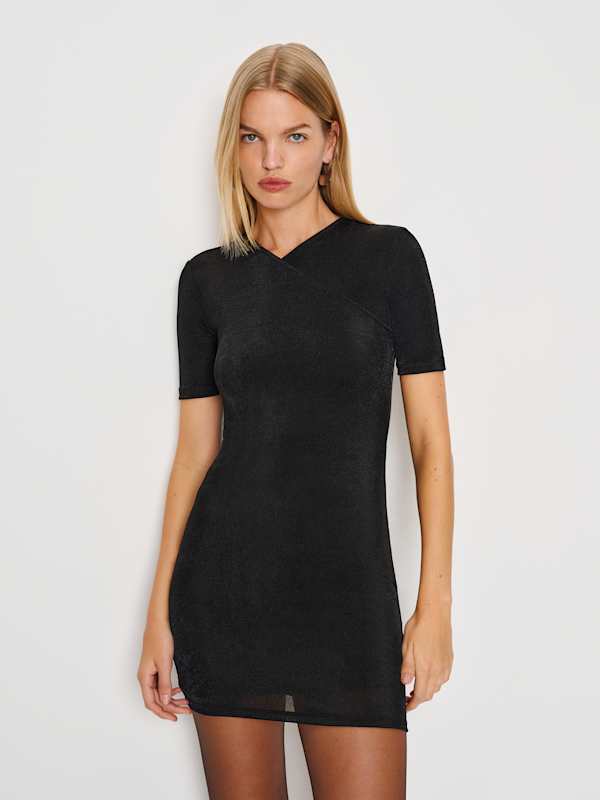 Lotus Knit Dress - Black