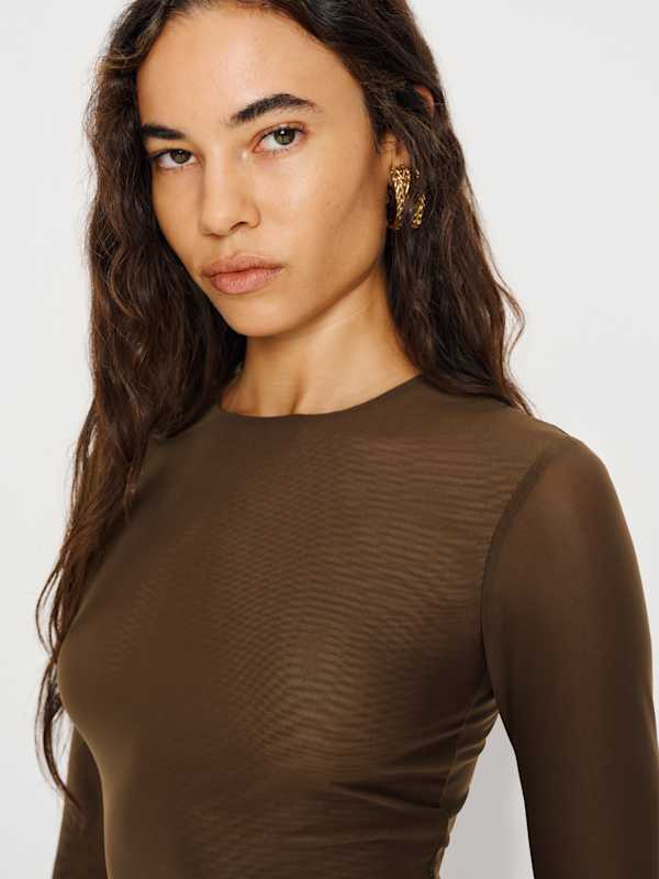 Sienna Knit Dress - Brown