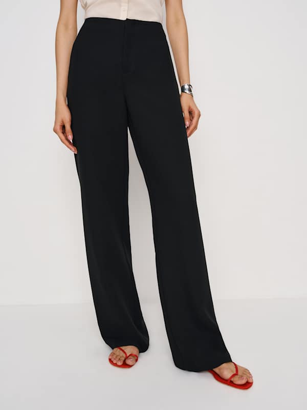 Petites Vida High Rise Pant - Black