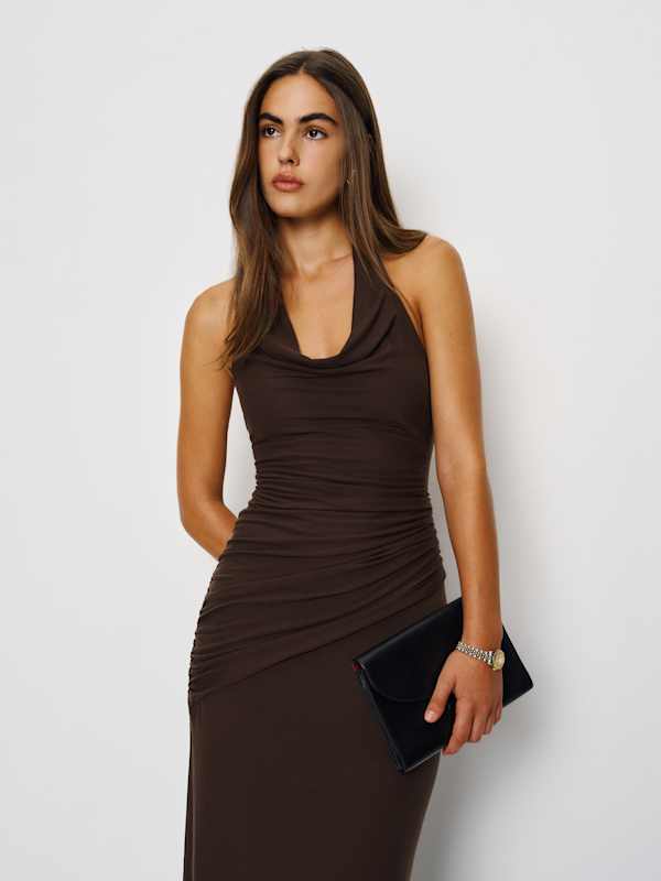 Niccola Knit Dress - Mole