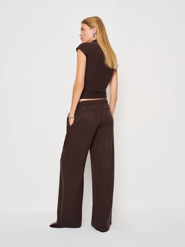 Petites Marion Low Rise Pant - Black Currant