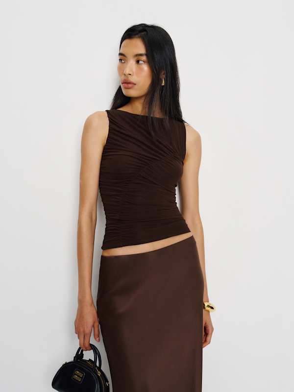 Rosie Knit Top - Dark Brown