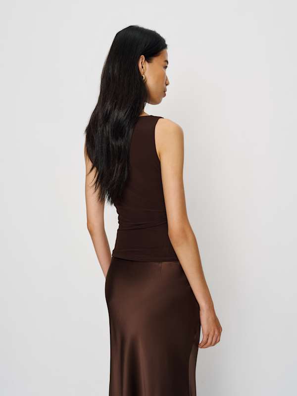 Rosie Knit Top - Dark Brown