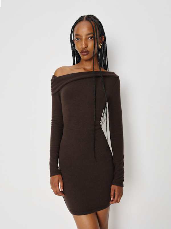 Elio Knit Dress - Mole