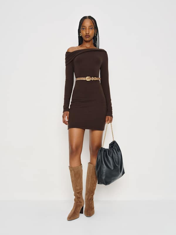 Elio Knit Dress - Mole