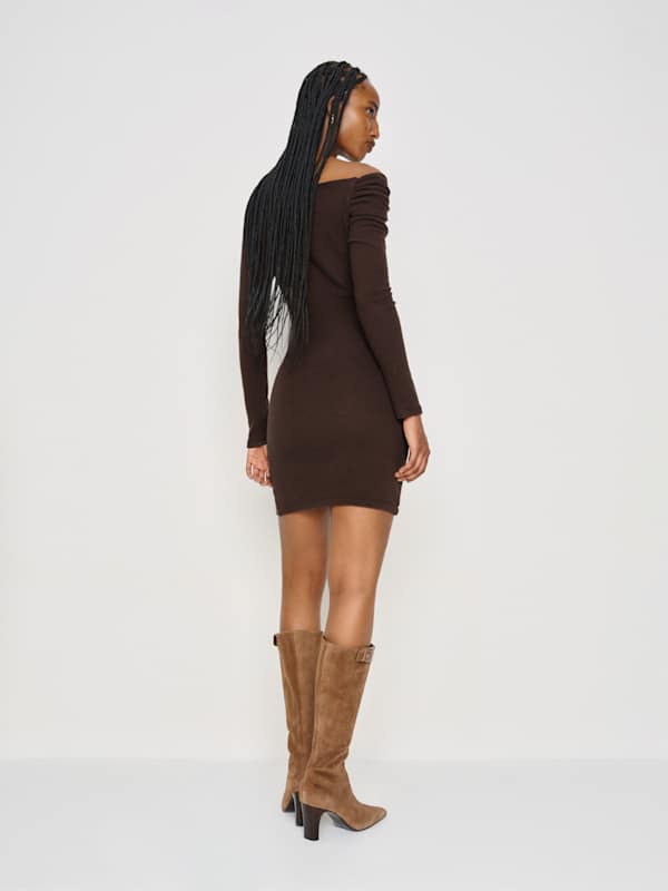 Elio Knit Dress - Mole