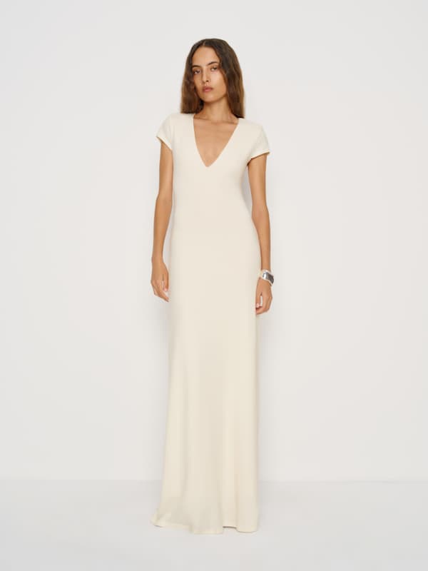 Eloise Knit Dress - Fior Di Latte