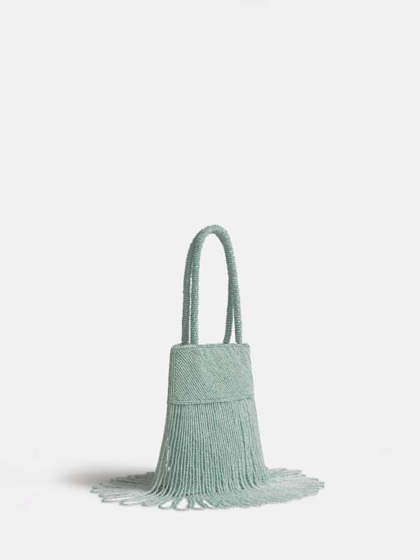 Valentina Mini Beaded Bag - Mist Beaded