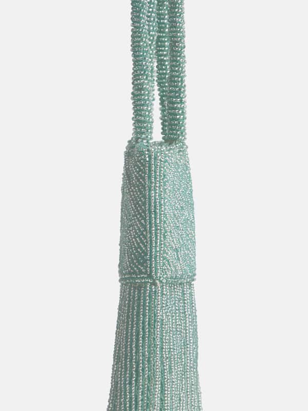 Valentina Mini Beaded Bag - Mist Beaded