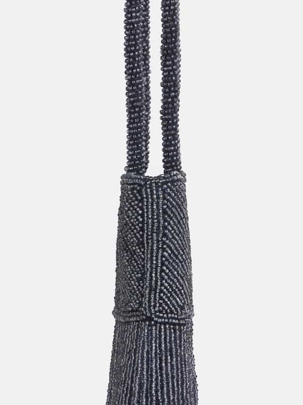 Valentina Mini Beaded Bag - Navy Beaded