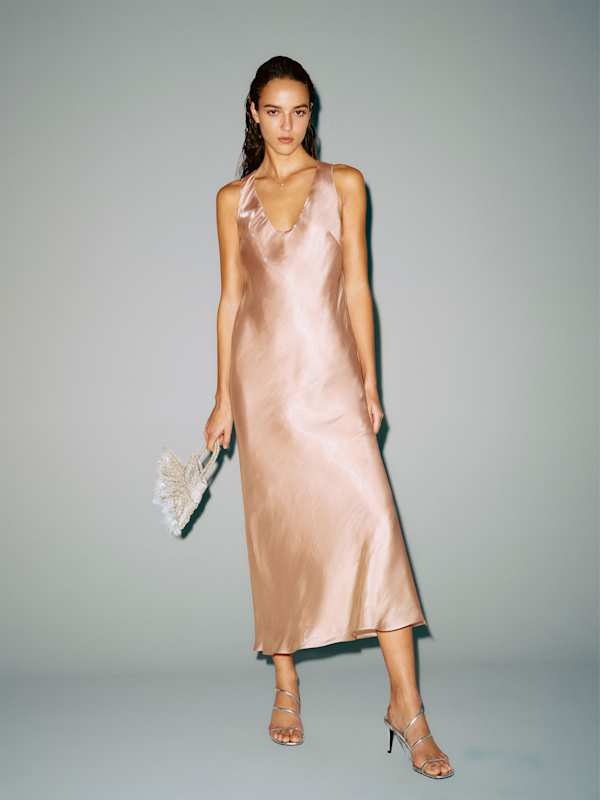 Valentina Mini Beaded Bag - Silver Beaded