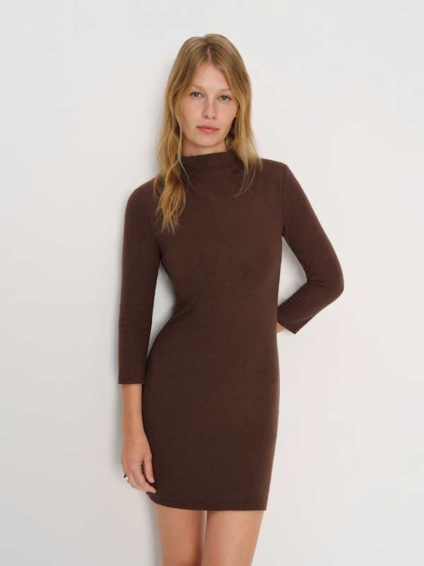Camille Knit Dress - Mole