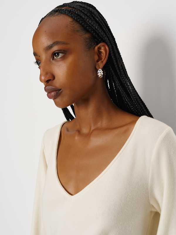 Mabel Knit Top - Fior Di Latte