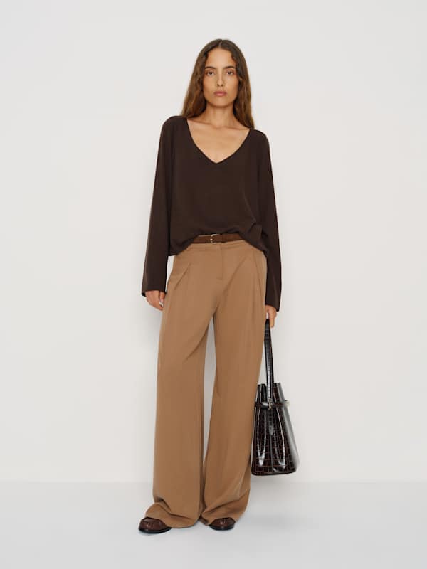 Mabel Knit Top - Mole