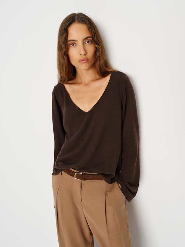 Mabel Knit Top - Mole