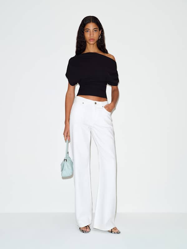 Top en maille Iris - Noir