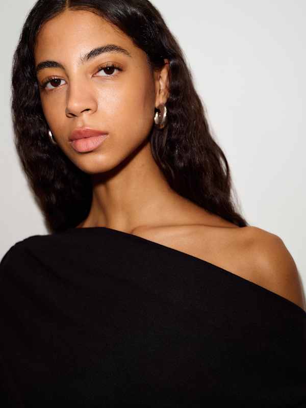 Top en maille Iris - Noir