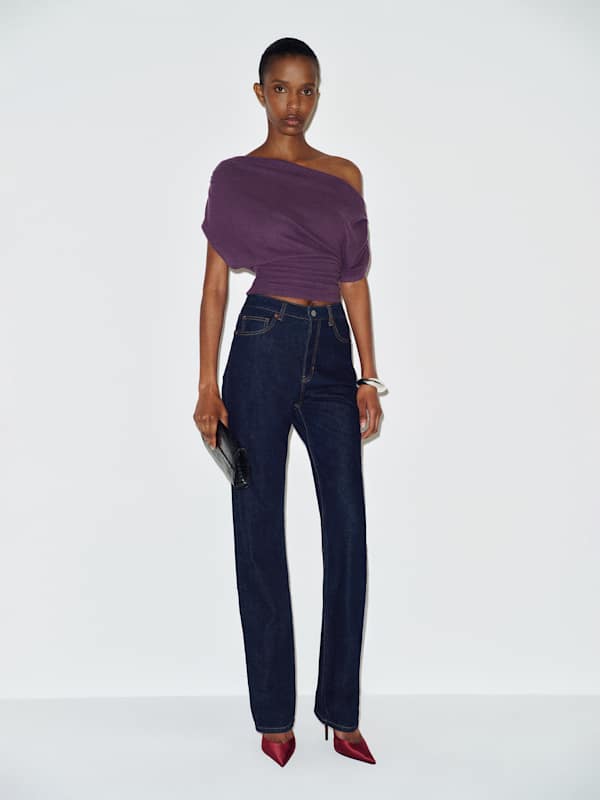 Iris Knit Top - Crushed Violet