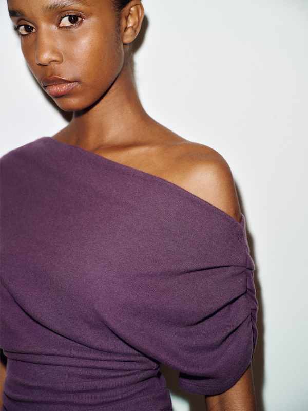 Iris Knit Top - Crushed Violet