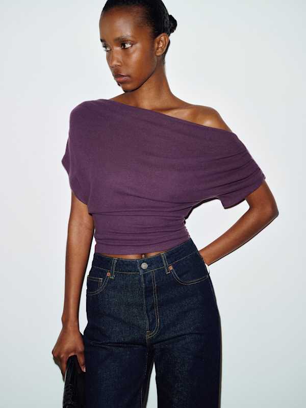 Iris Knit Top - Crushed Violet