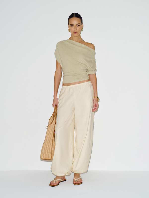 Iris Knit Top - Dried Herbs