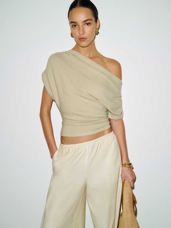 Iris Knit Top - Dried Herbs