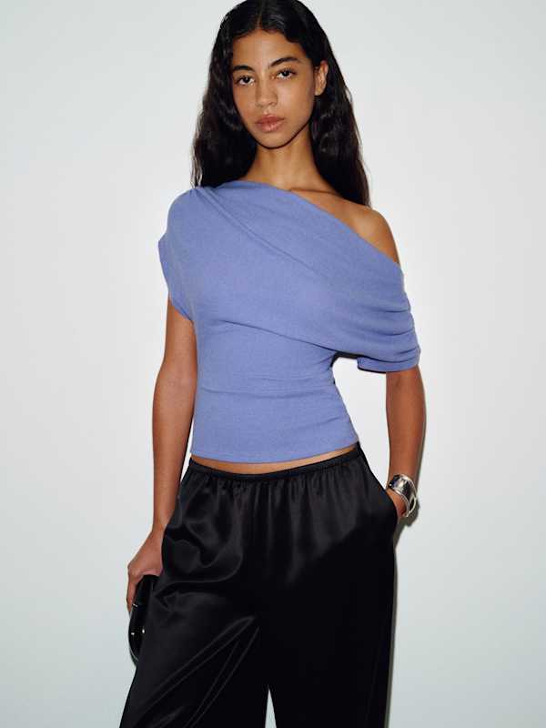 Iris Knit Top - Neptune Blue