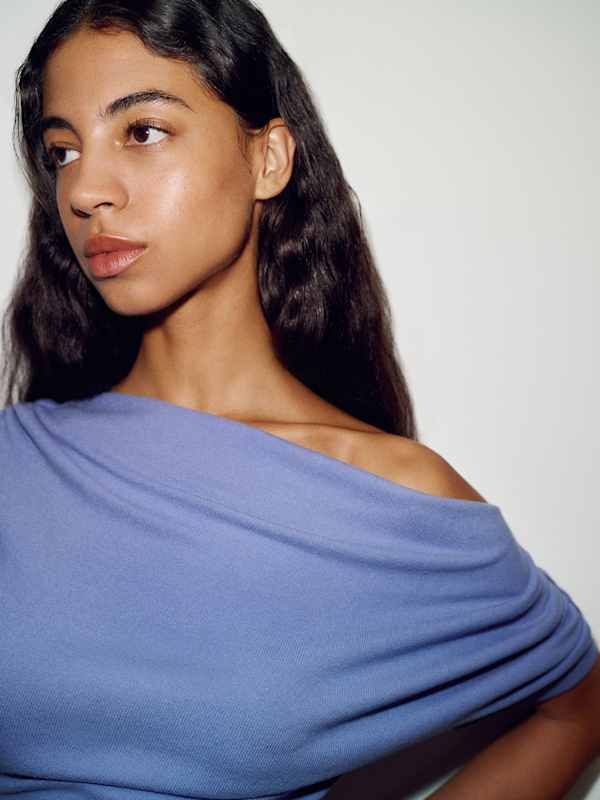 Iris Knit Top - Neptune Blue