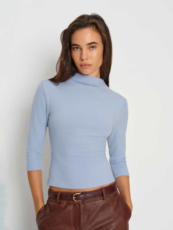 Camille Knit Top - Ice Water