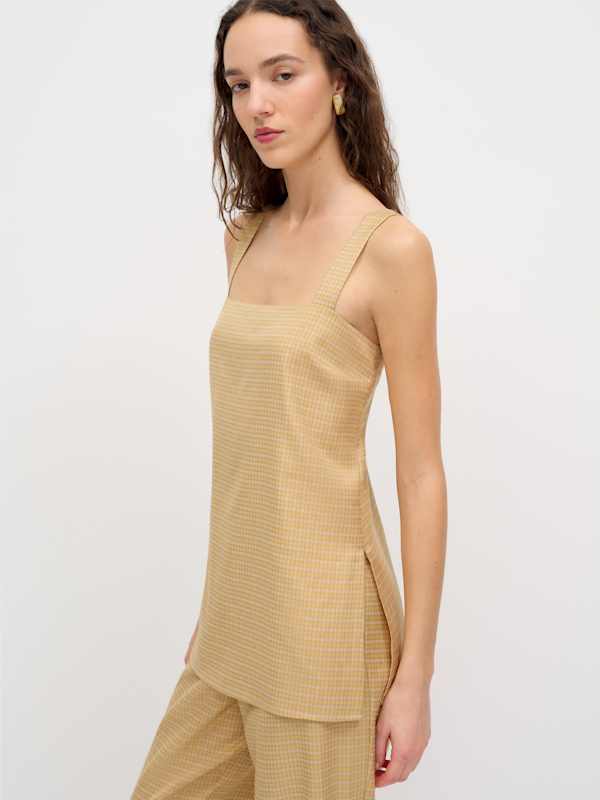 Kristen Two Piece - Yellow Plaid