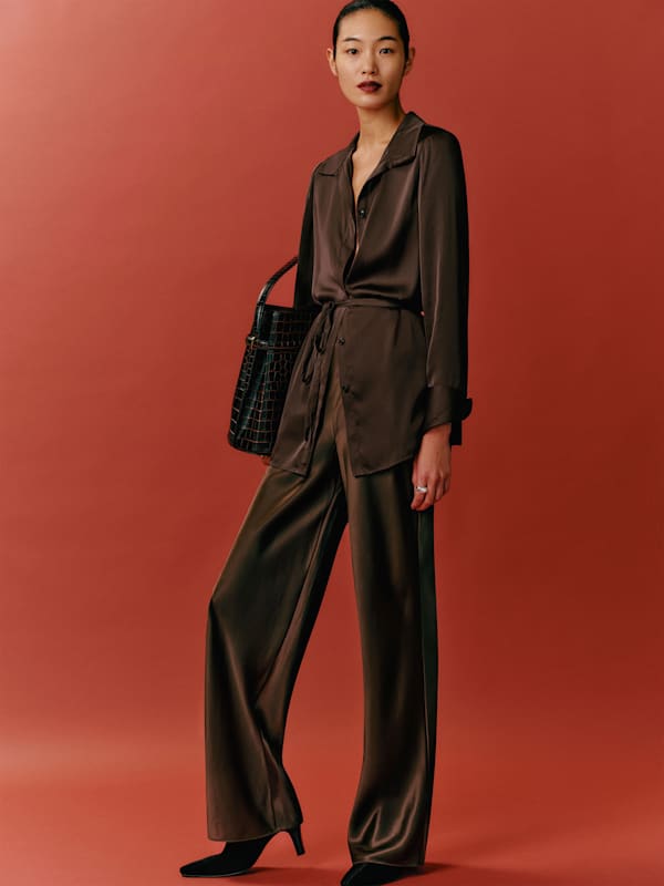 Camilla Silk Top - Black Pearl