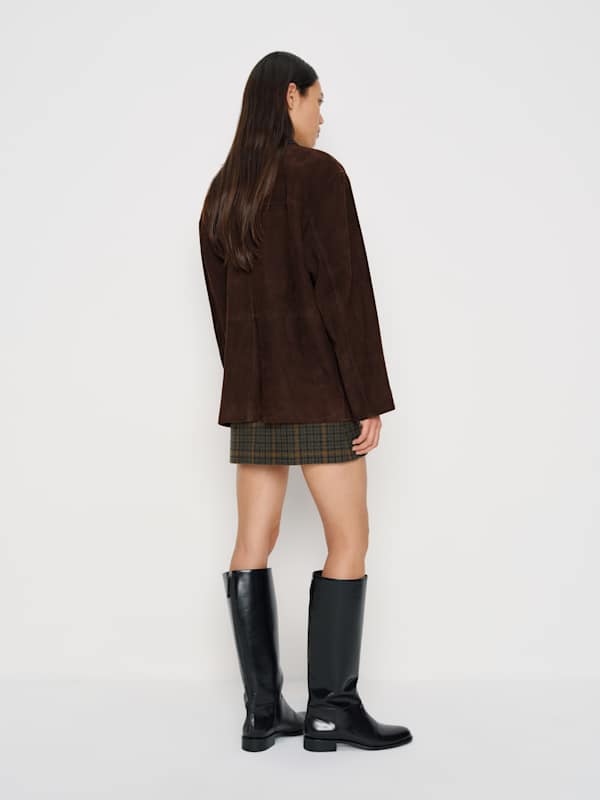 Veda Scottie Suede Jacket - Espresso