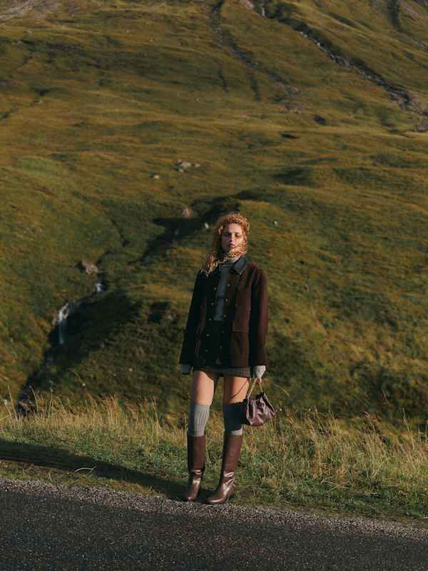 Veda Scottie Suede Jacket - Espresso